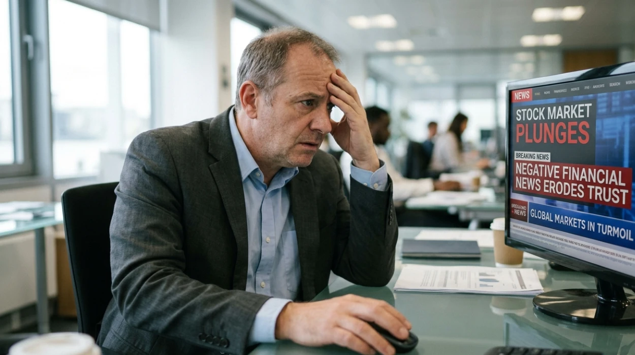 How Negative Financial News Impacts Trust