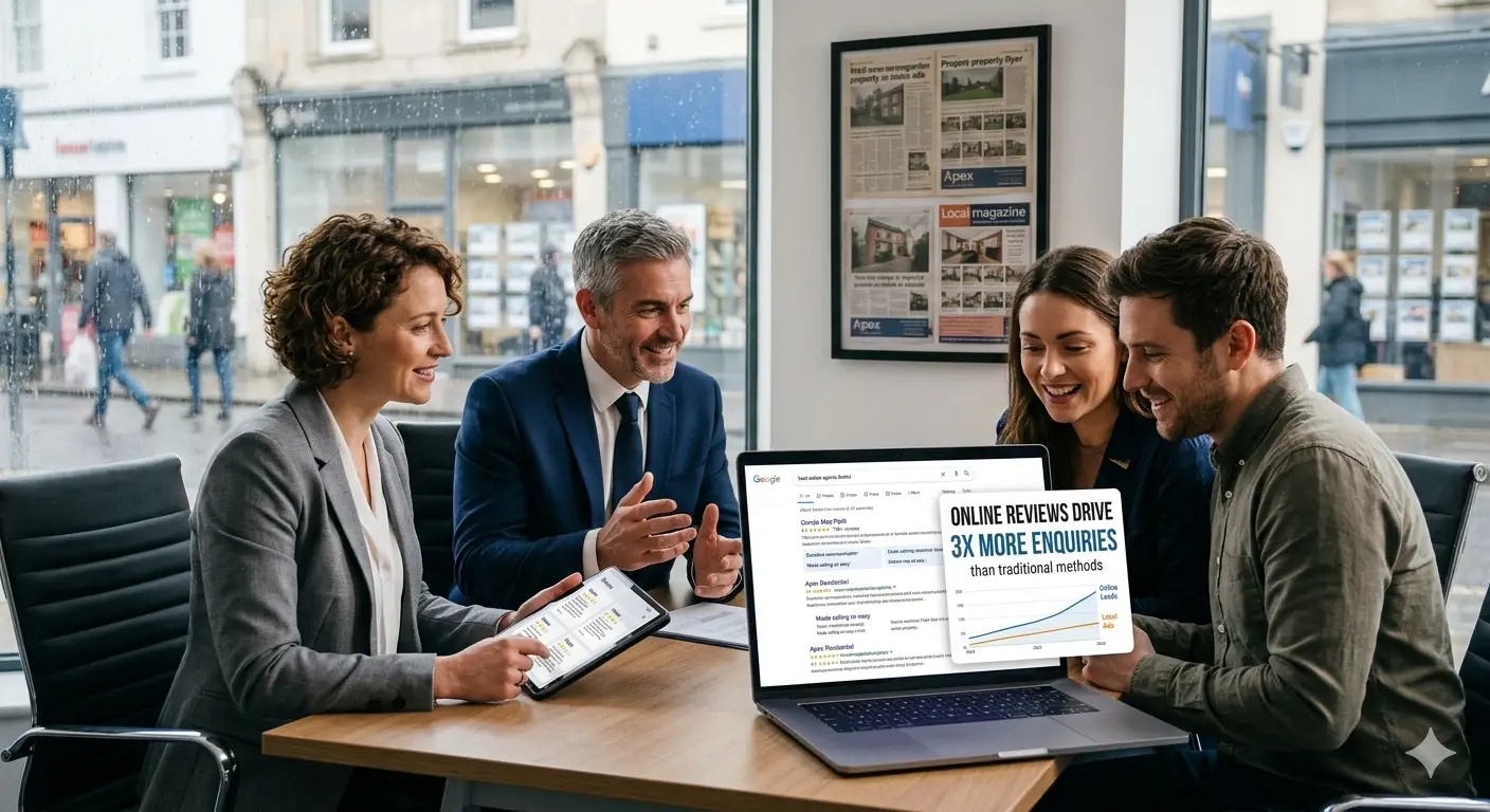 Why Estate Agent Online Reviews Now Drive More Enquiries Than Local Advertising