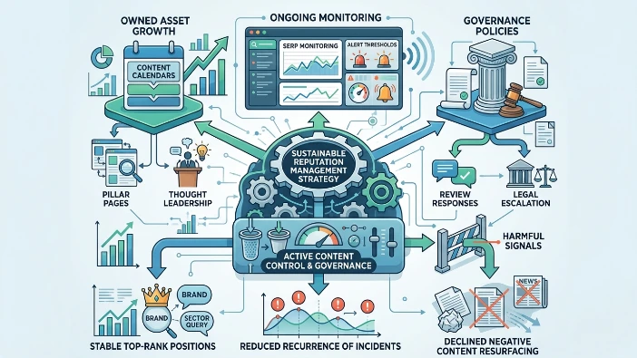 Which corporate reputation management tactics deliver sustainable results