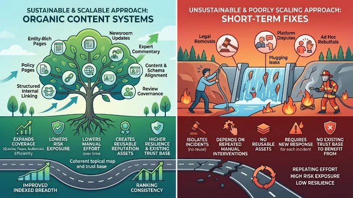 Which method scales most sustainably