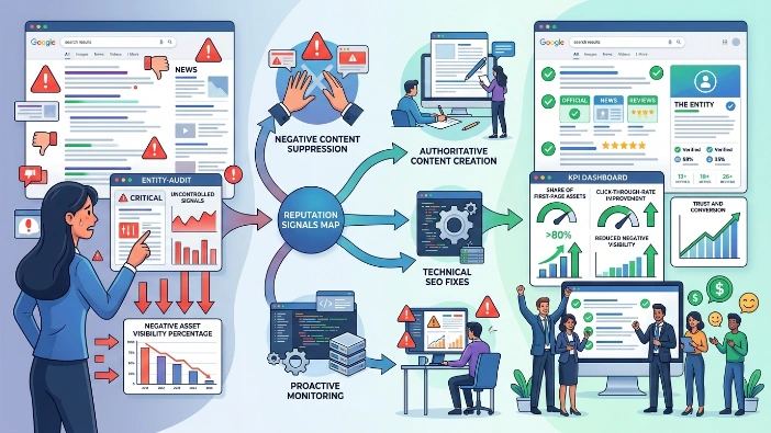 Which reputation management approach delivers measurable results