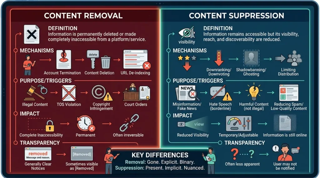 How Does Content Removal Compare With Content Suppression in Long-Term Reputation Management?
