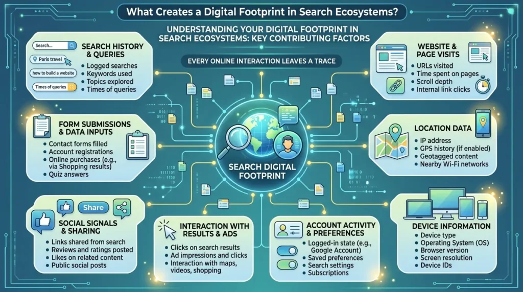 What Creates a Digital Footprint in Search Ecosystems?