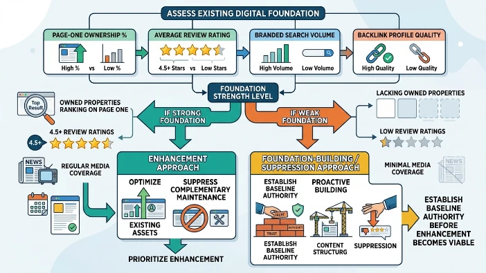How does existing digital foundation influence method selection