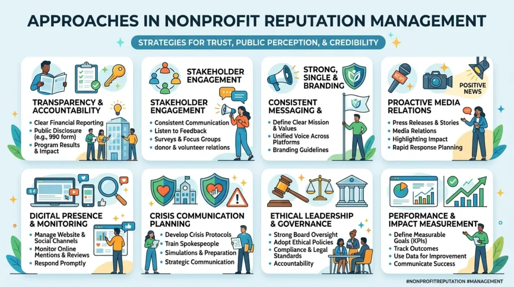 What Approaches Are Used in Nonprofit Reputation Management Across Media, Reviews, and Search?