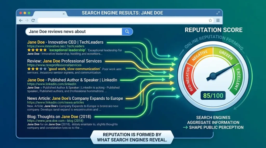 How Is Online Reputation Formed in Search Engines?
