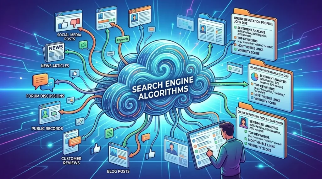 How Do Search Engines Form Online Reputation Profiles?