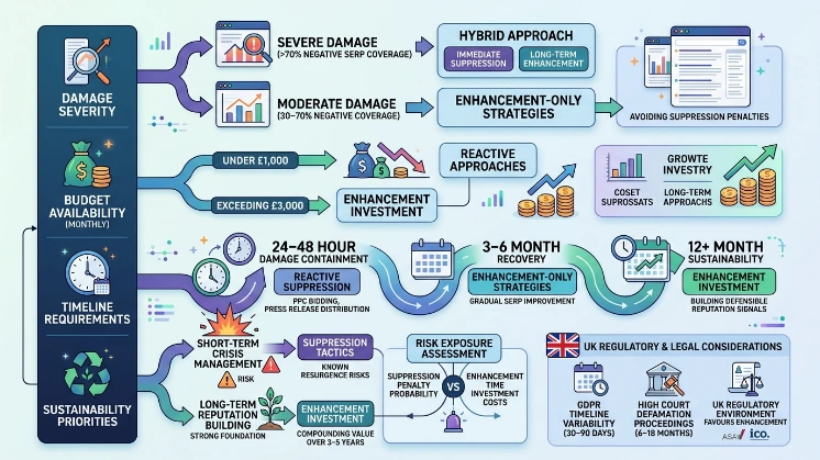 Strategic considerations for choosing reputation management approaches in the UK