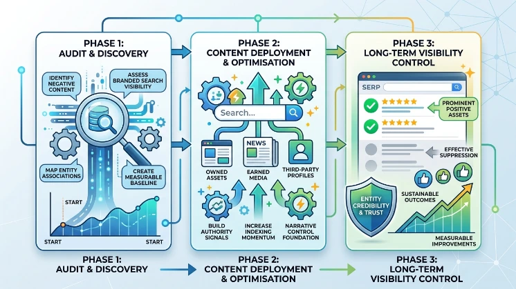 Which reputation management timeline delivers measurable results