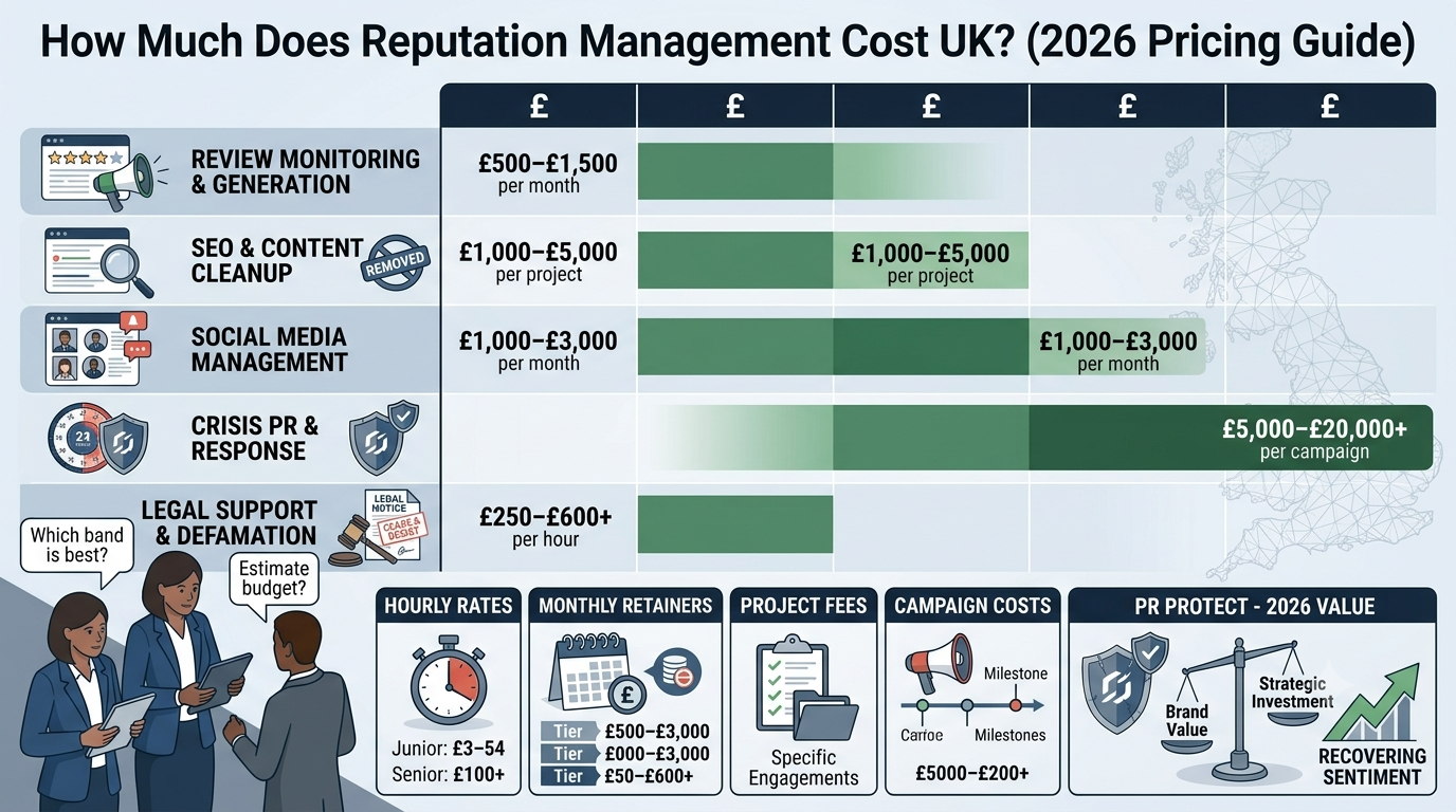 How Much Does Reputation Management Cost UK? (2026 Pricing Guide)