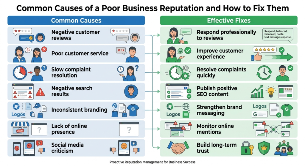 Business Reputation Suffering